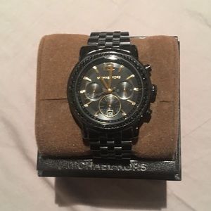 Michael Kors Black Steel Watch
